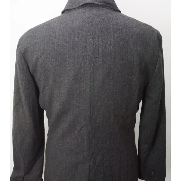 John Varvatos Soft Jacket Stand Up Lapel Gray Purple Sport Coat Jacket 40 New
